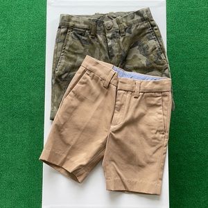 J.Crew Crewcuts Boys’ chino shorts (2 pairs).